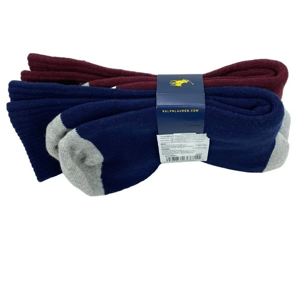 Polo Ralph Lauren Graphic Socks New Two Pack